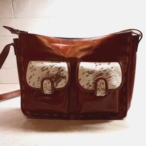 💖💖💖NWT Claudia Roldani Hair-On CrossbodyTote Bag -💝NWT